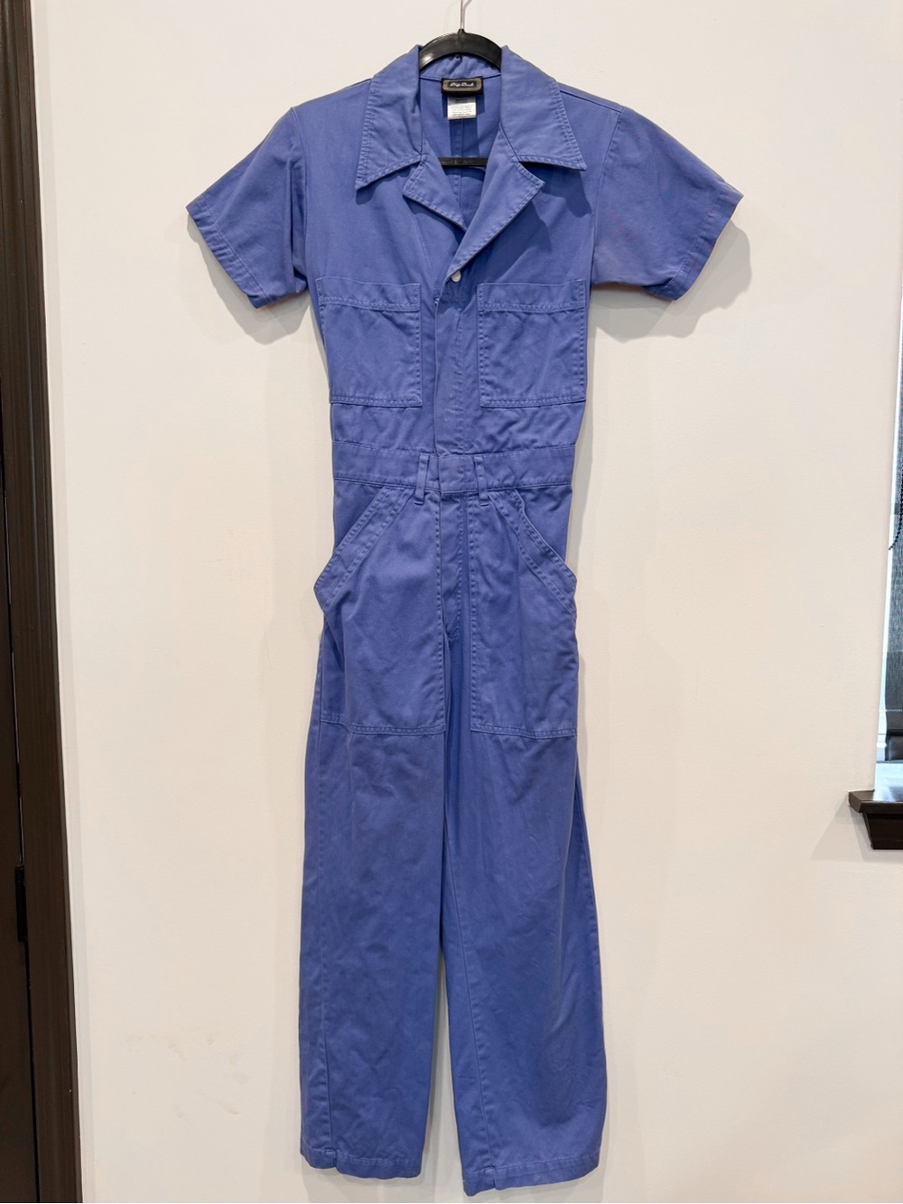 Big Bud Press Short Sleeve Jumpsuit Cornflower Royal Blue XS Made in LA